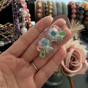 Vintage clip on earrings